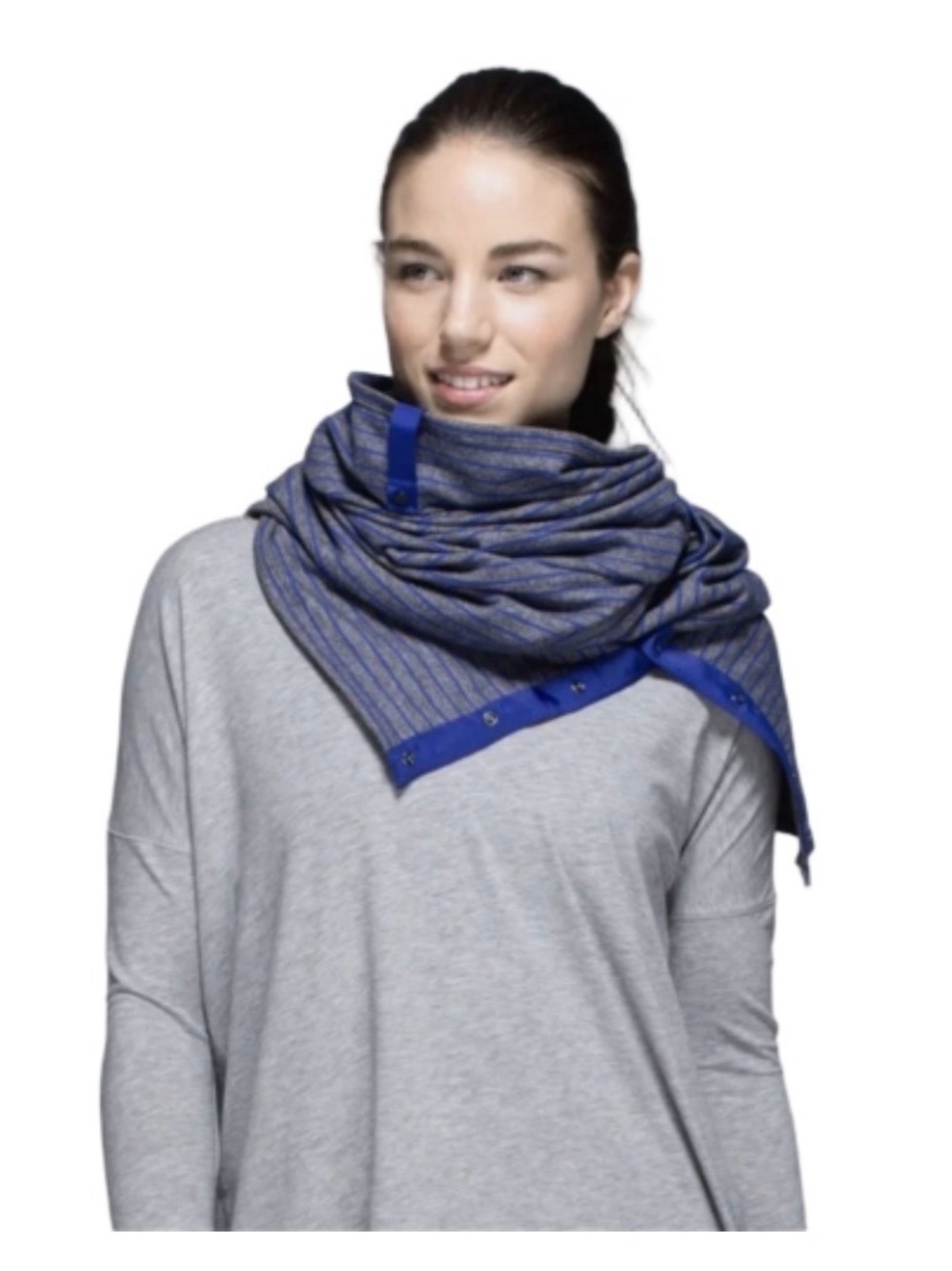 Lululemon Vinyasa Wrap Scarf Blue Striped